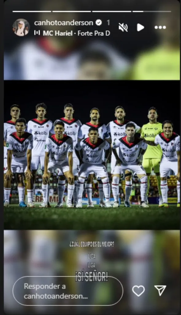 La historia que publicó Anderson Canhoto.