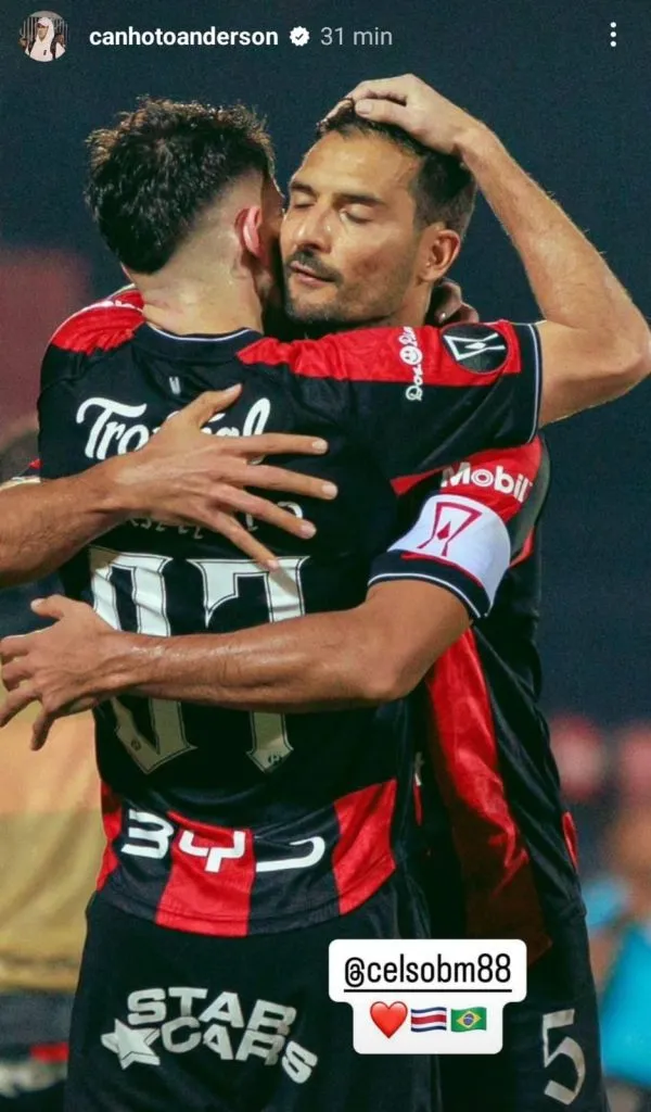 Canhoto y Borges, más cerca que nunca. (Instagram)