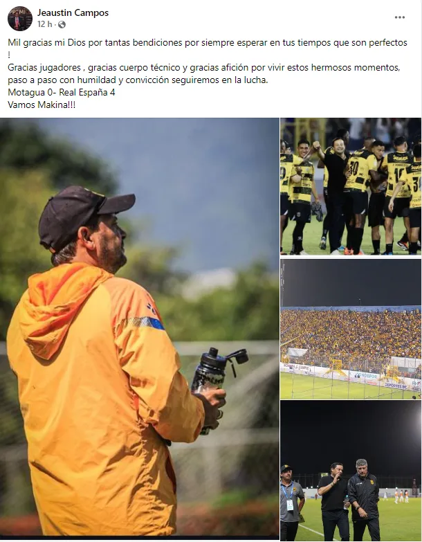 Campos eligió un momento particular para romper el silencio. (Facebook)