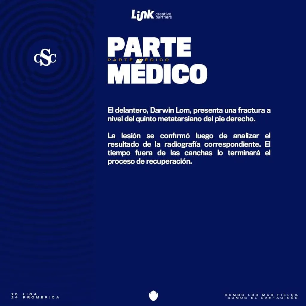 El comunicado oficial de Cartaginés.