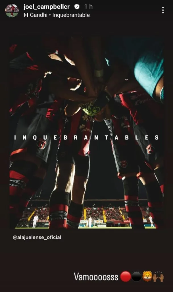 Joel Campbell a través de sus redes sociales