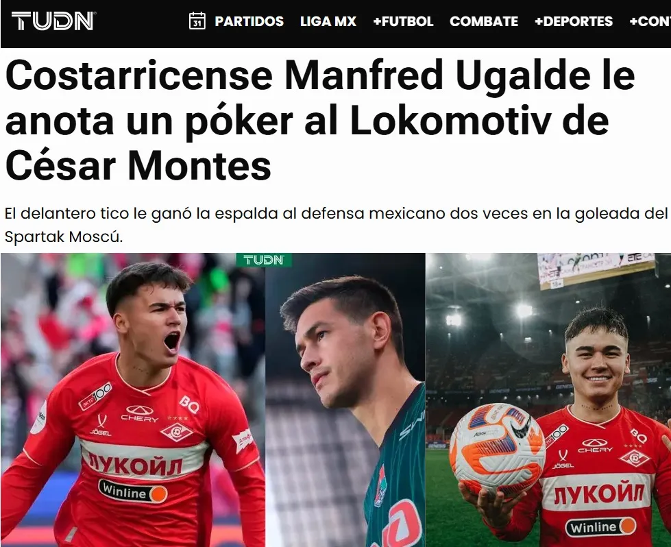 TUDN de México reacciona a la actuación de Manfred Ugalde