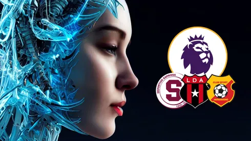 Los escudos de Saprissa, Alajuelense y Herediano si jugaran en la Premier League según IA