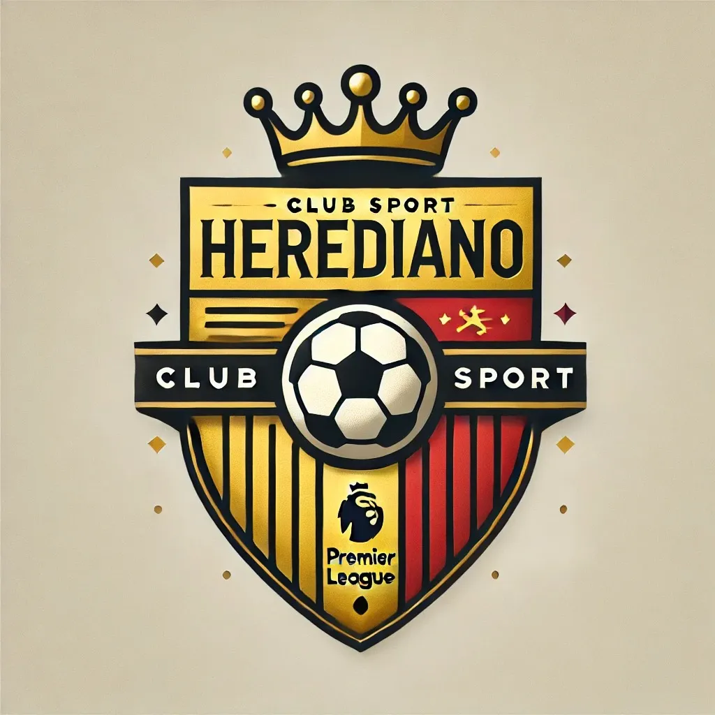 Escudo de Herediano según la IA si jugara en la Premier League