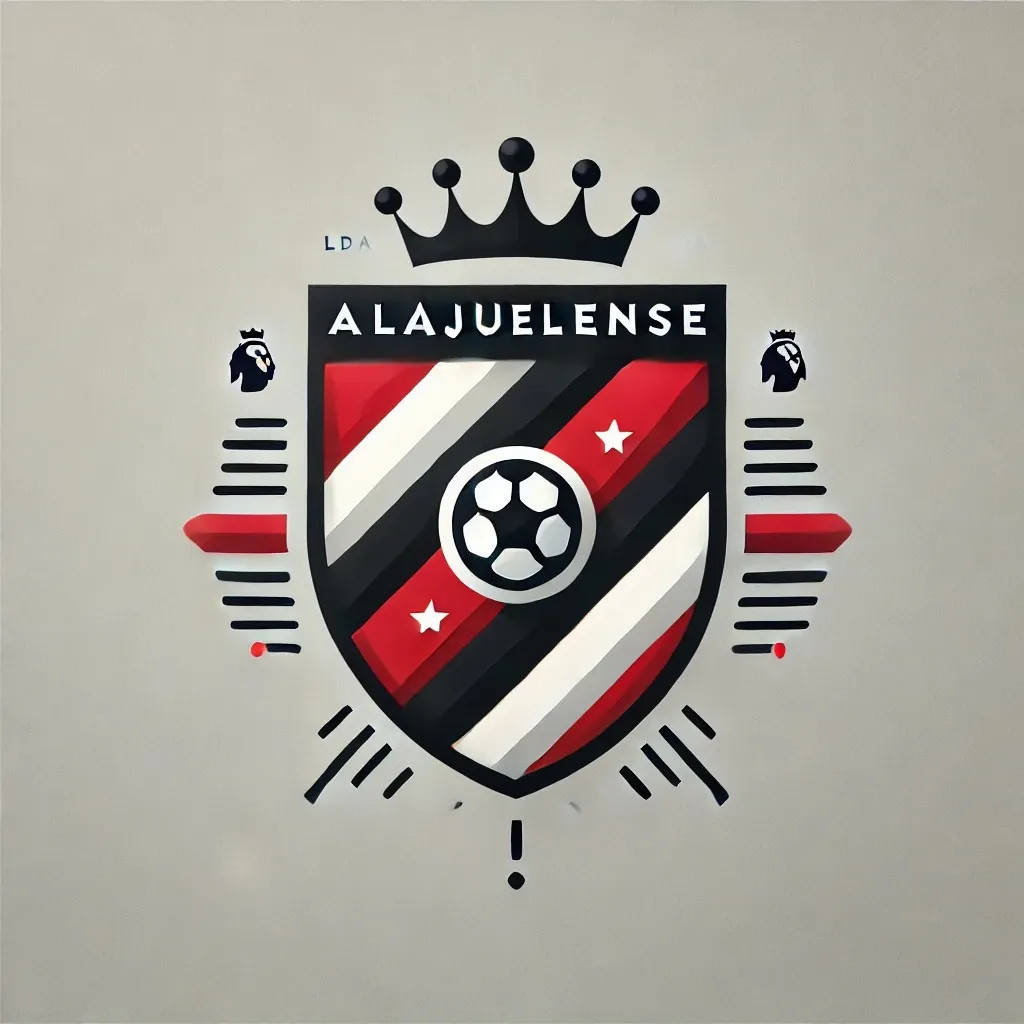 Escudo de Alajuelense según la IA si jugara en la Premier League