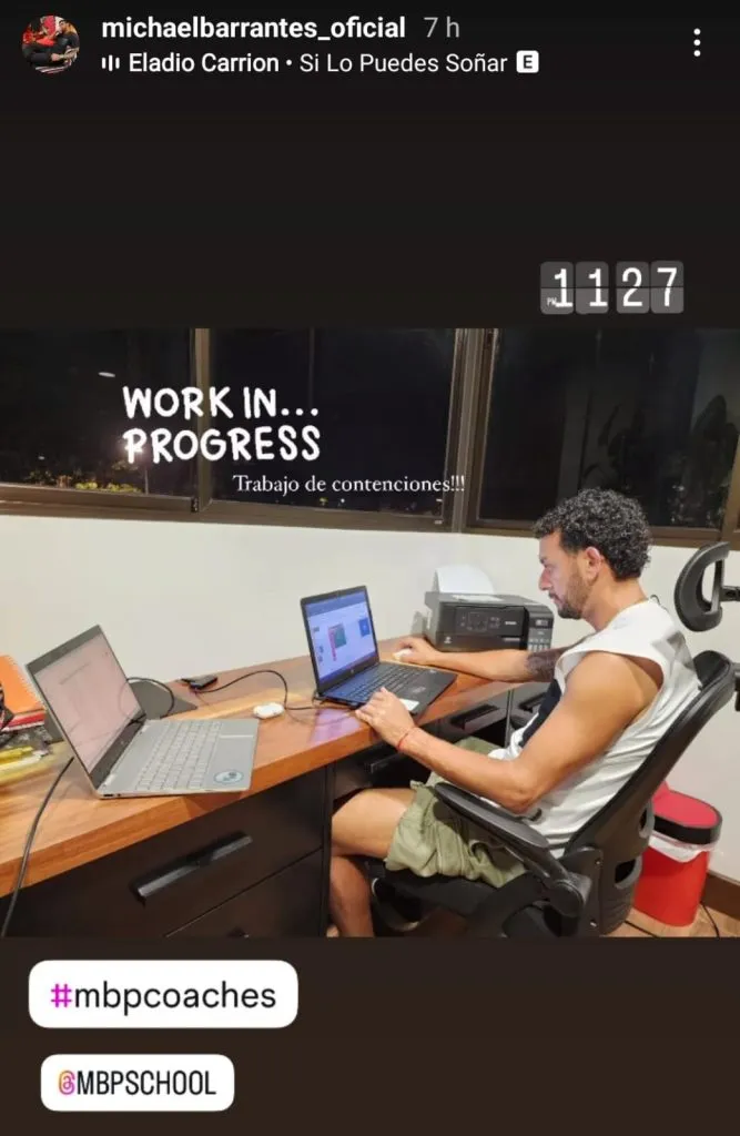 La historia de Michael Barrantes (Instagram).