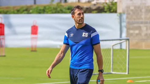 Dóniga durante el entrenamiento de la Selecta.