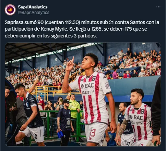 Kenay Myrie – Saprissa