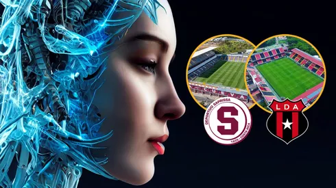 Impactantes: así serían los estadios de Saprissa y Alajuelense dentro de 100 años, según la IA