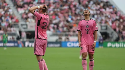 David Ruiz se lamenta con la camiseta del Inter Miami.