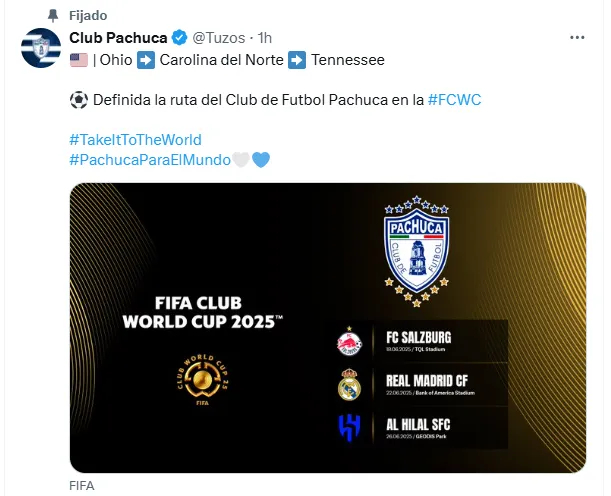 Pachuca también dejó su fixtura anclado en la primera plana.