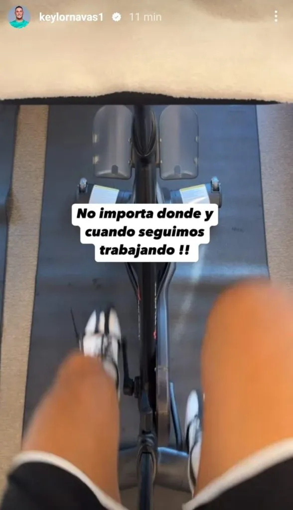 El video que subió Keylor Navas a su Instagram.