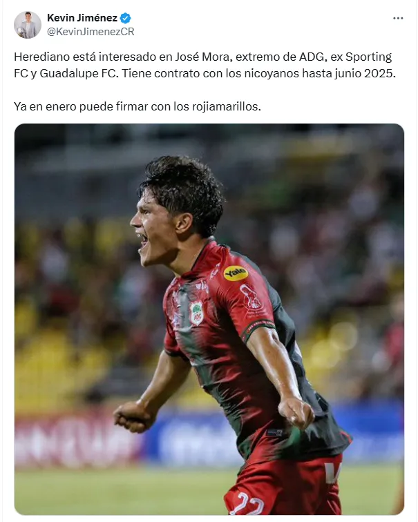 Kevin Jiménez adelantó la información. (x.com)