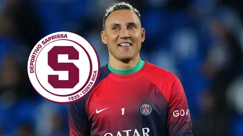 Keylor Navas estuvo en el camerino de los Morados.