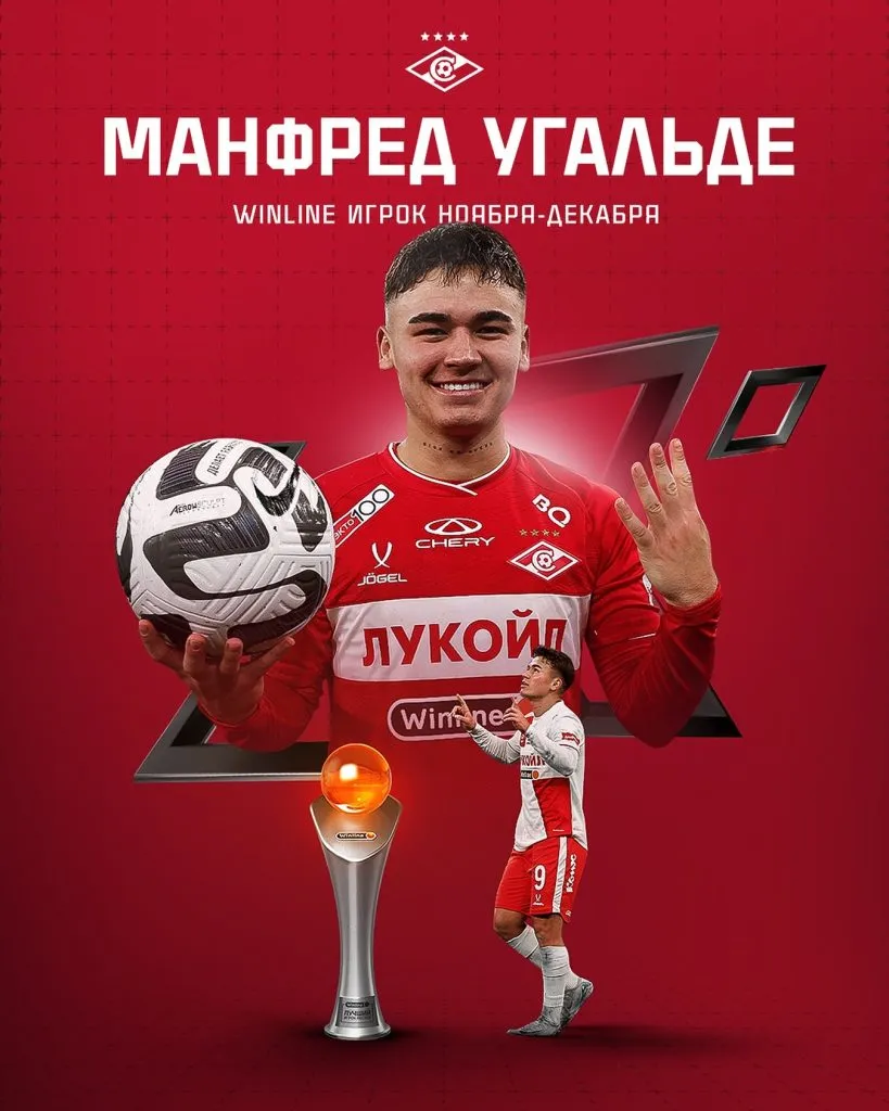Manfred Ugalde arrasa en Rusia (Spartak Moscú).