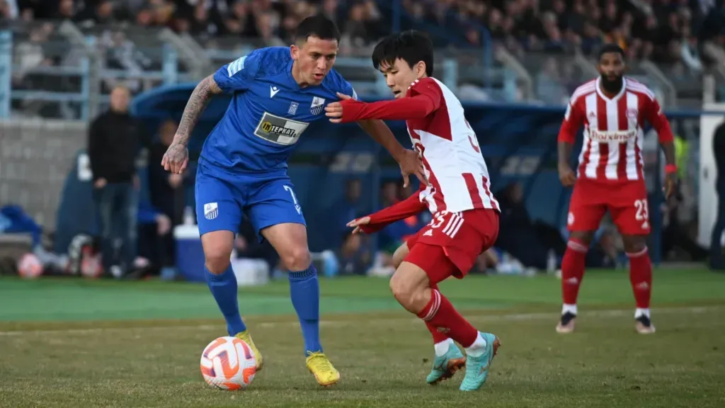 Núñez contra el Olympiakos (PAS Lamia).