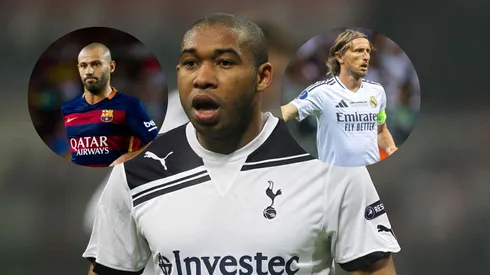 Wilson Palacios con la camisa del Tottenham Hotspur.