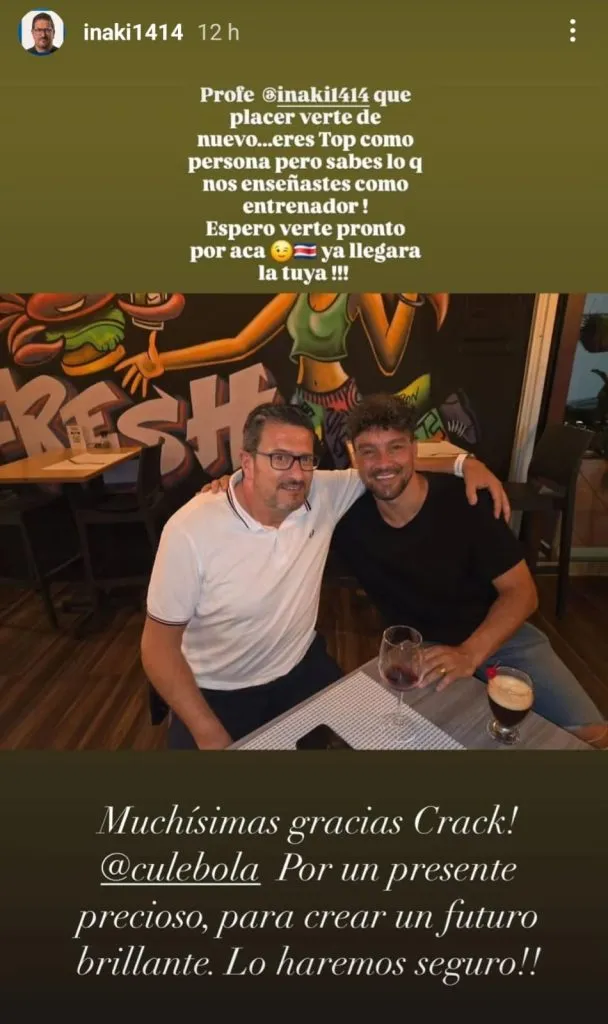 Iñaki Alonso no quiso ser menos (Instagram).