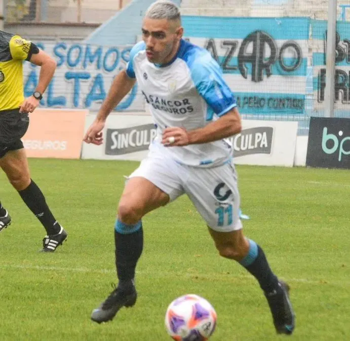 Delgadillo jugando para Atlético Rafaela en 2023 (Atl. Rafaela).