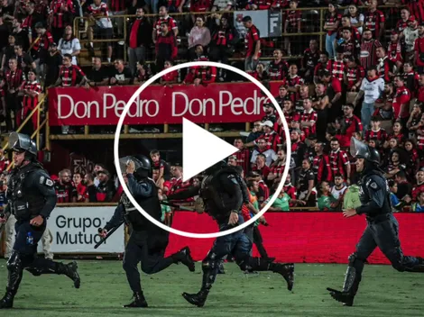 Las salvajes escenas que provocó Alajuelense tras el título de Herediano en el Morera Soto