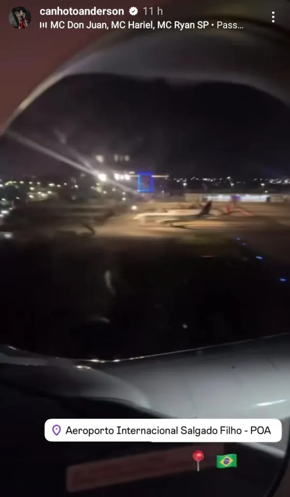 La historia de Anderson Canhoto (Instagram).