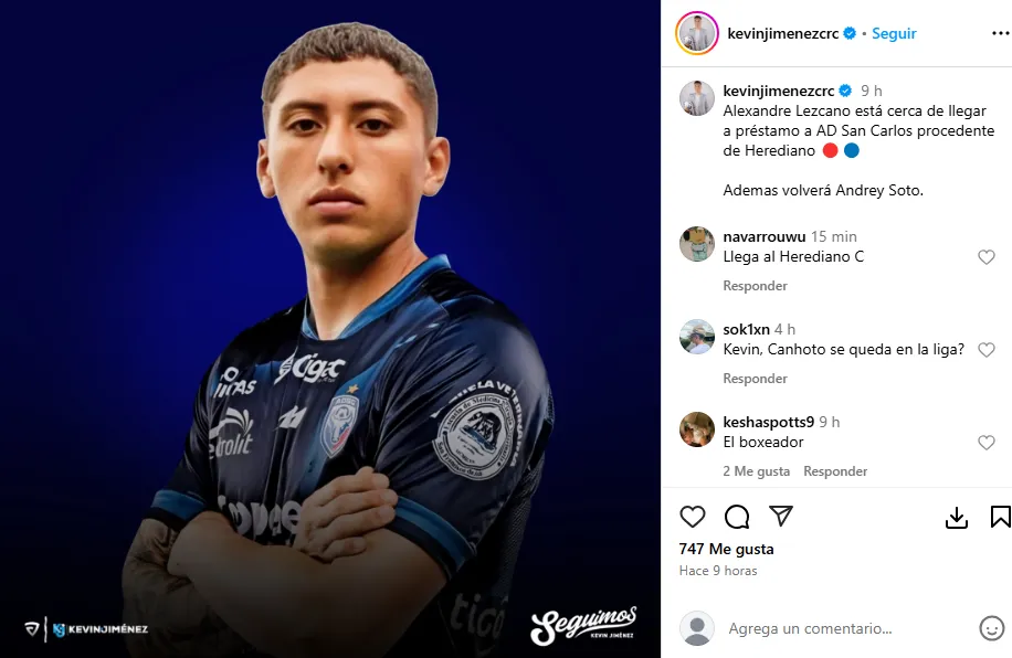 Tres salidas más en Herediano. (Instagram)