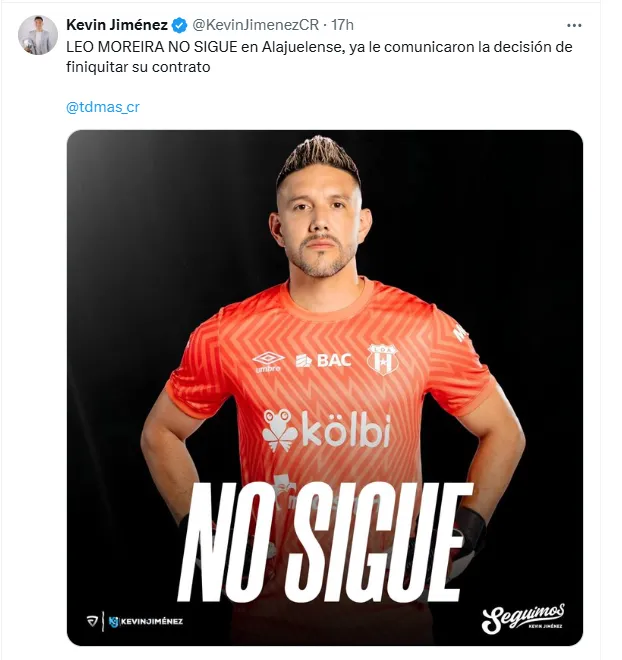 Leo Moreira ya sabe que no seguirá. (x.com)