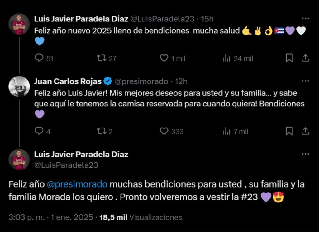 La conversación entre Luis Paradela y el presidente de Saprissa.