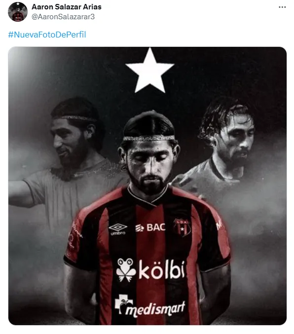 La increíble foto de perfil que puso Aarón Salazar. (x.com)