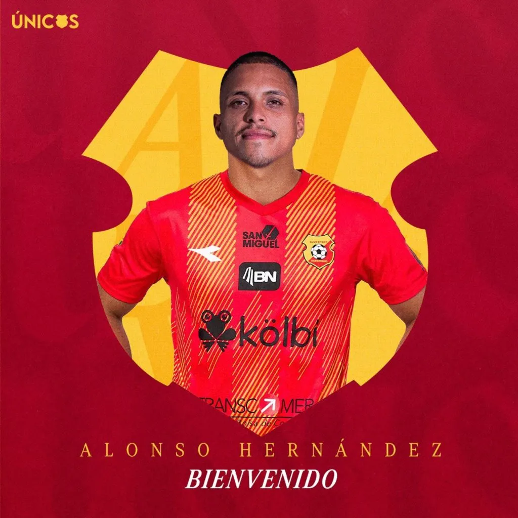 Alonso Hernández es nuevo jugador de Herediano.