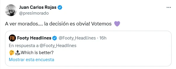 Juan Carlos Rojas llamó a votar por Saprissa. (X.com)