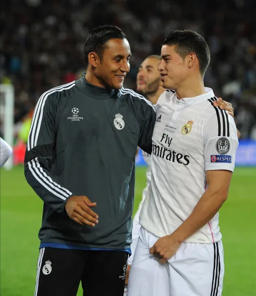 Keylor Navas y James Rodríguez tienen una buena relación (Getty).