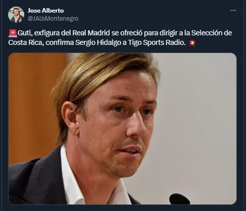 Guti, ex jugador del Real Madrid