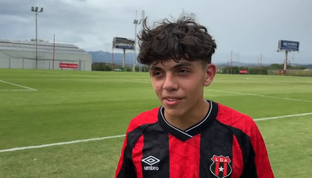 Mathías Ruiz jugador de Alajuelense Sub-19