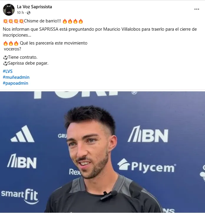 Mauricio Villalobos está convocado a La Sele por el Piojo Herrera. (Facebook)