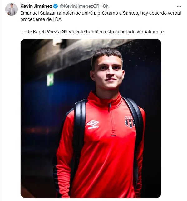 Luego Kevin fue más allá con Salazar.