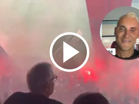 Keylor Navas queda asombrado con el recibimiento de Newell's