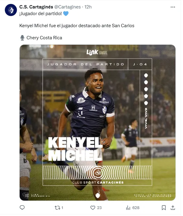 Kenyel Michel fue elegido como el jugador del partido. (X.com)