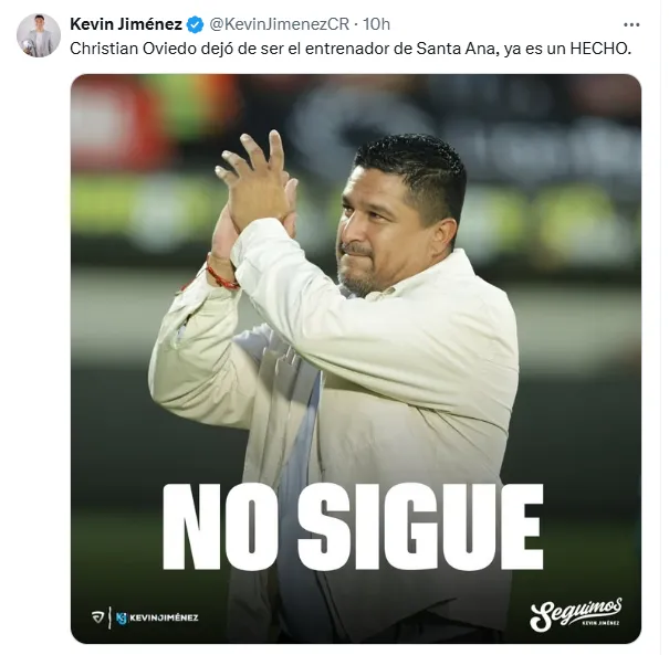 Kevin Jiménez adelantó la noticia.