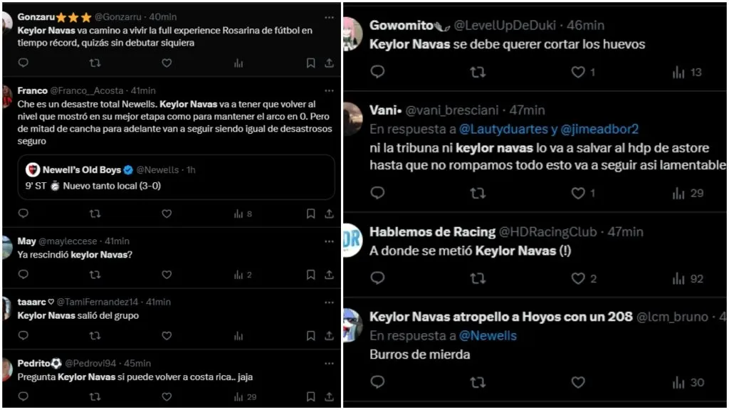 Algunos comentarios sobre Keylor Navas.