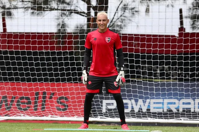 Keylor Navas con Newell’s