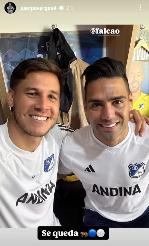 Juan Pablo Vargas confirmó que se queda Radamel Falcao en Milonarios.