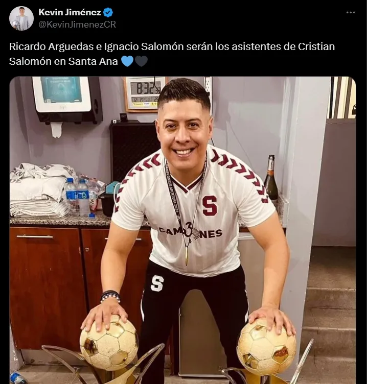 Ricardo Arguedas irá a Santa Ana.