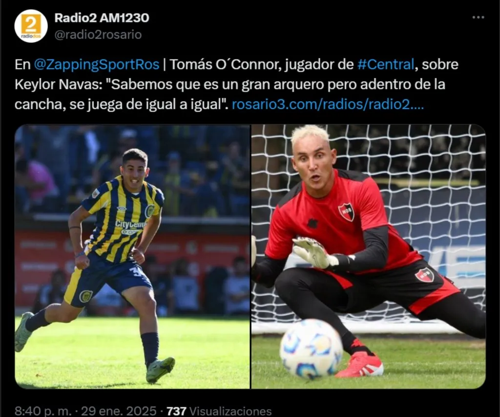 El mensaje a Keylor Navas sobre el clásico.