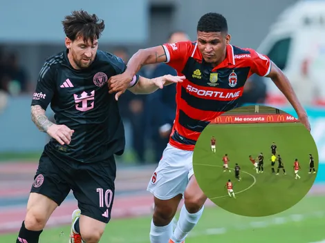 La fuerte entrada sobre Lionel Messi que provocó una bronca en el Inter Miami vs Sporting