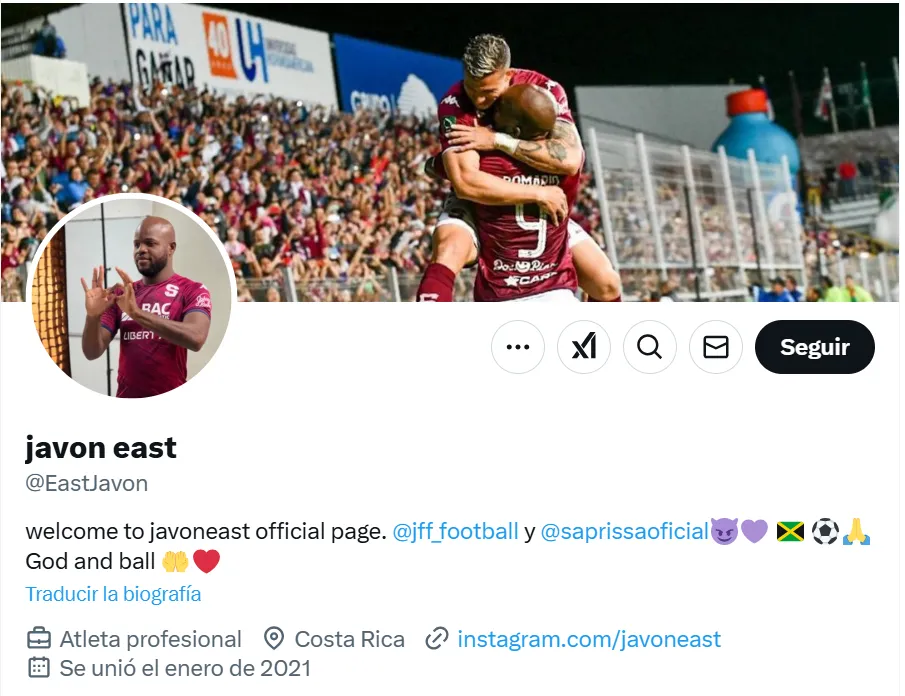 Y la de X tampoco cambió de colores.