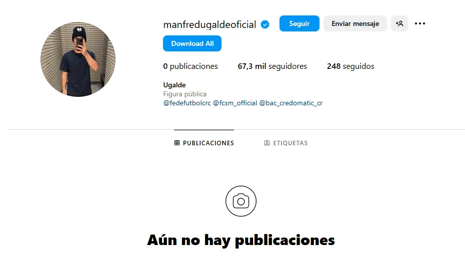 Borrado: Manfred Ugalde tomó una decisión en Europa. (Instagram)