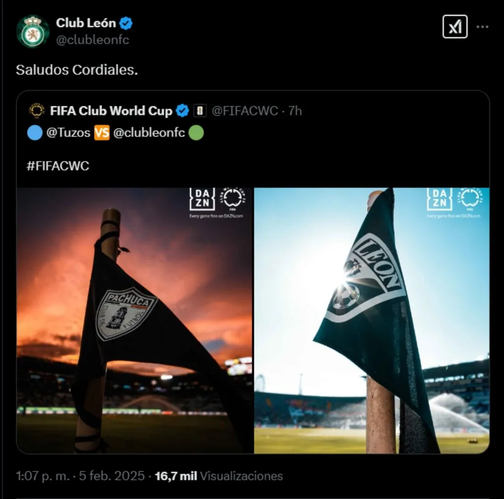 La publicación del Club León.