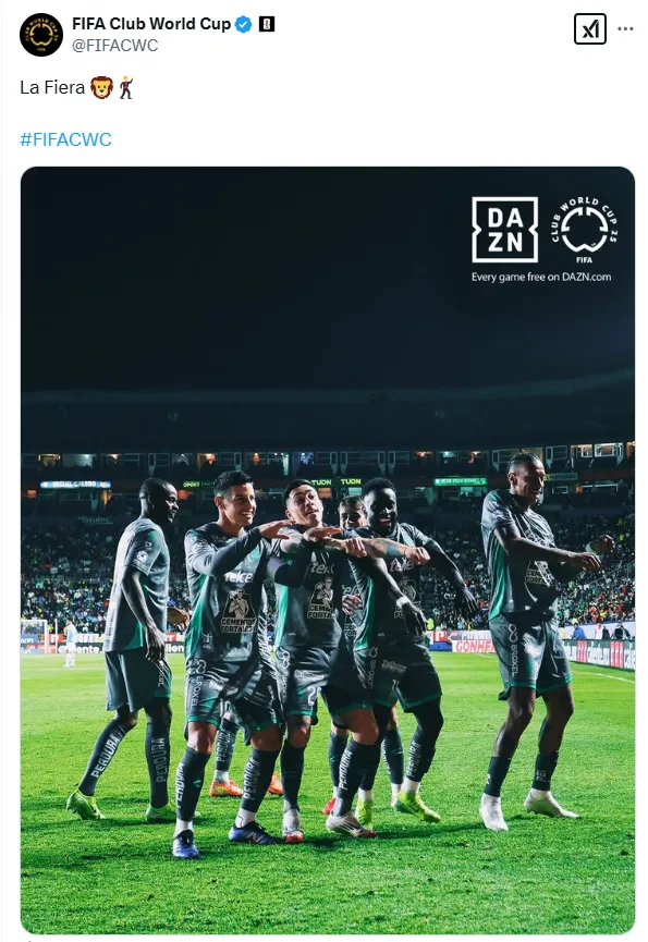 La FIFA ya eligió y León parece ser el señalado. (X.com)