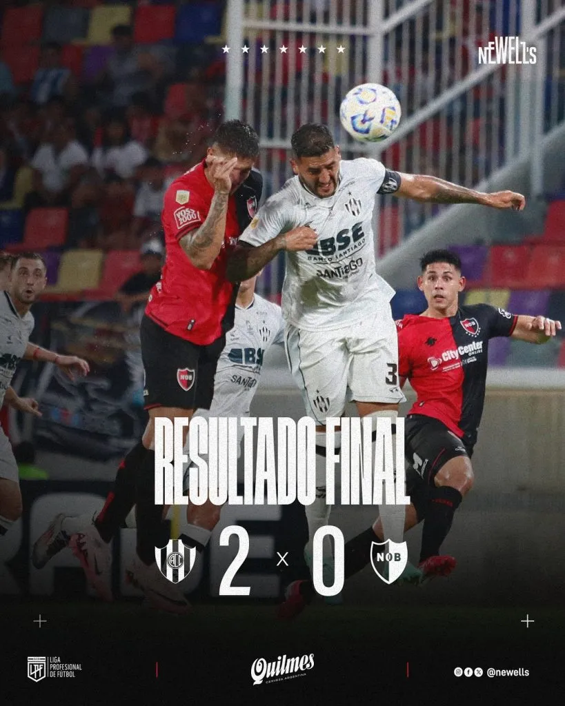 Newell’s sufrió una dolorosa derrota (Newell’s Old Boys).